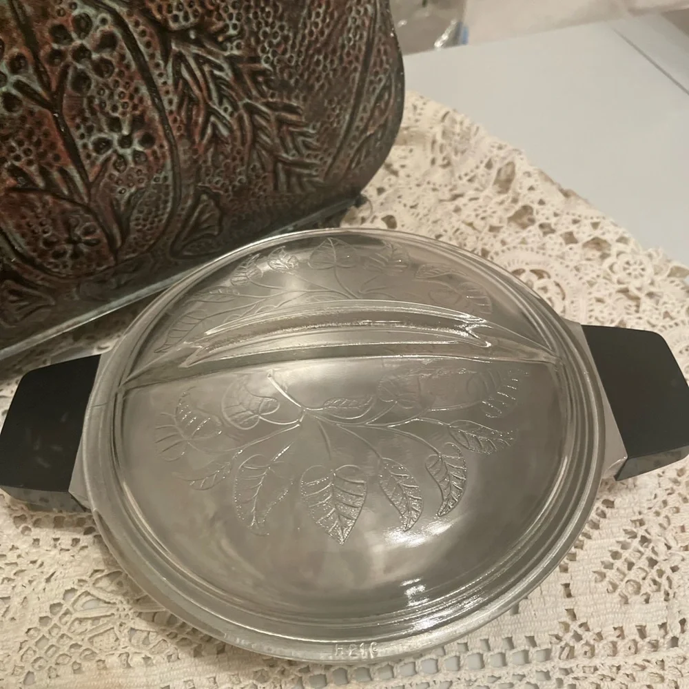 1 Qt Club hammered  Aluminium Casserole with Glass lid
